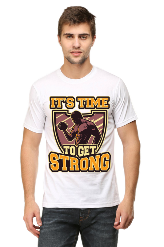 ITS TIME TO GET STRONGER GYM MOTIVATIONAL T-SHIRT My Store