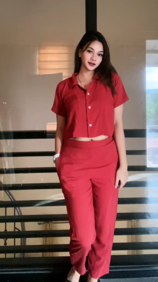 SC75 Set | Button Polo and Trouser Pants Coordinates Set