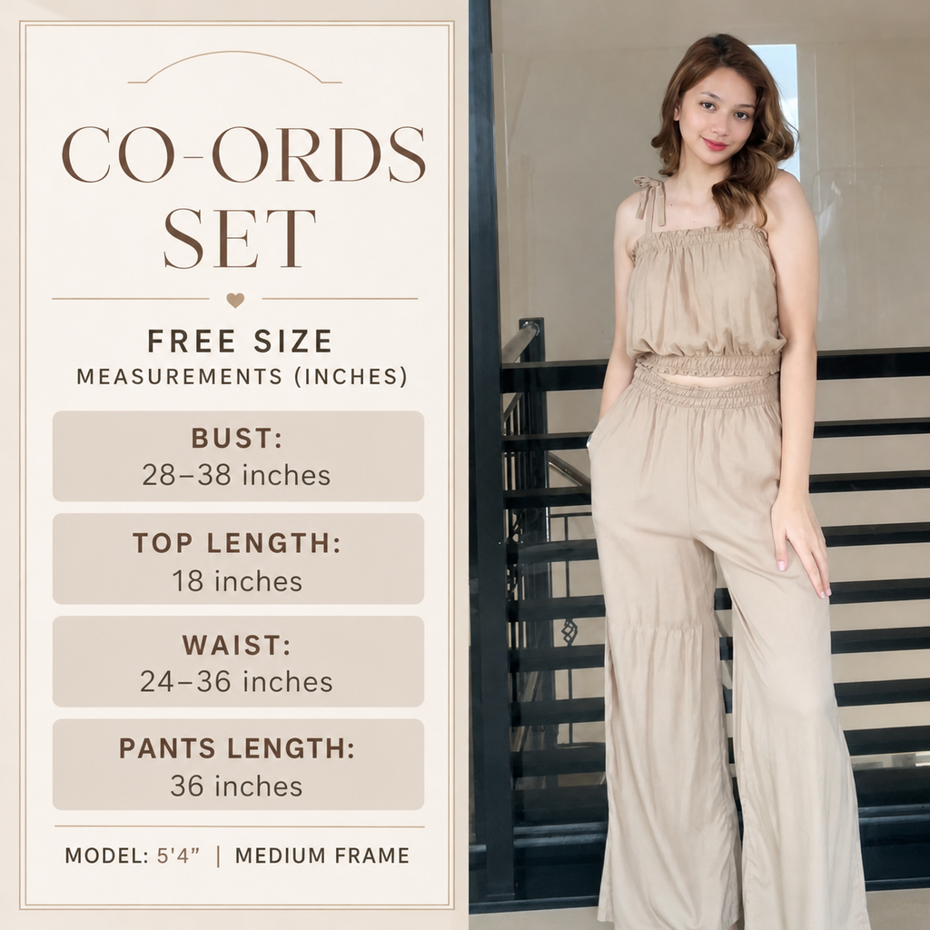 SC107 Set | Self Tie Tube Top and Wideleg Pants with pockets Linen Set